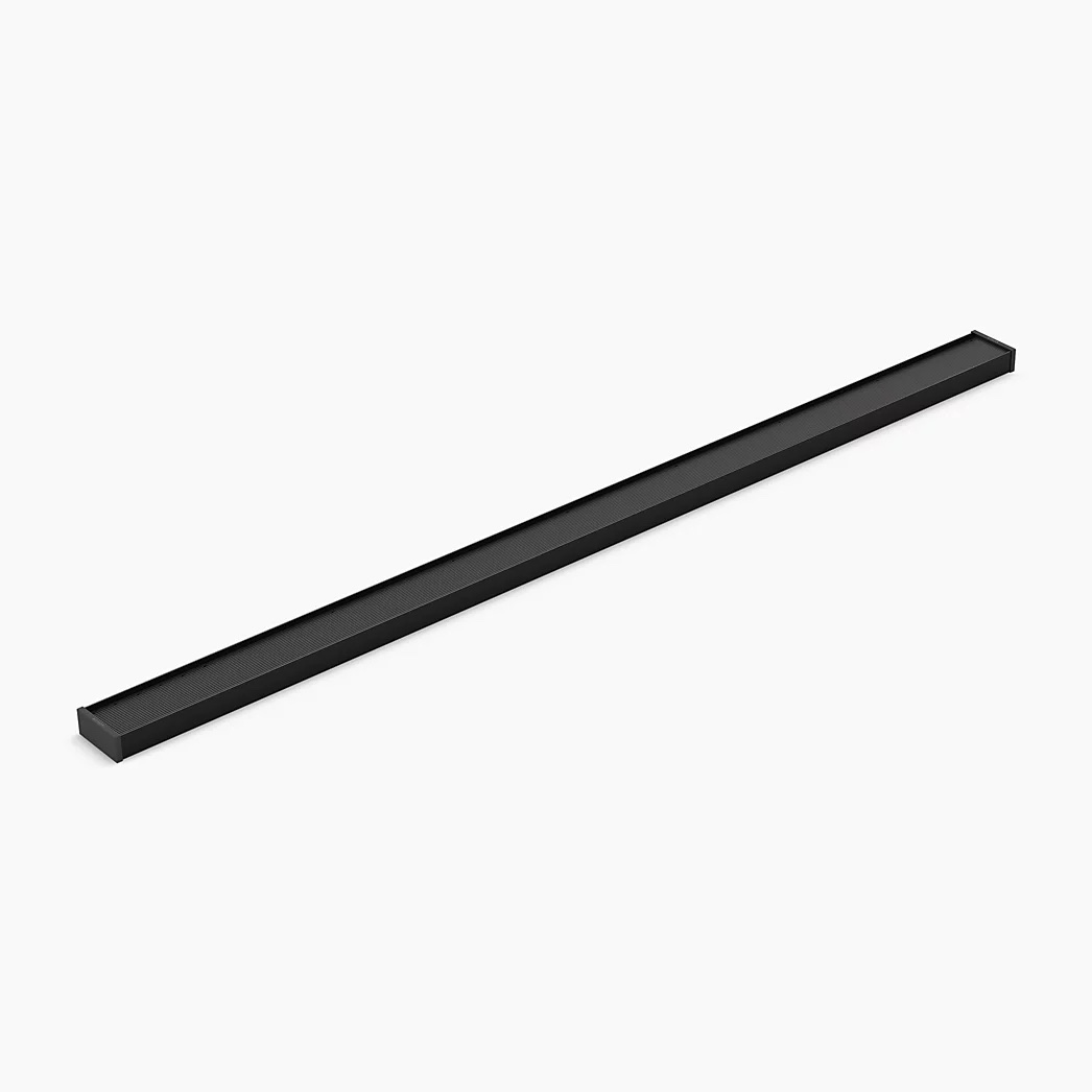 KOHLER 2-1/2" x 48" linear drain grate with tile-in panel - Matte Black
