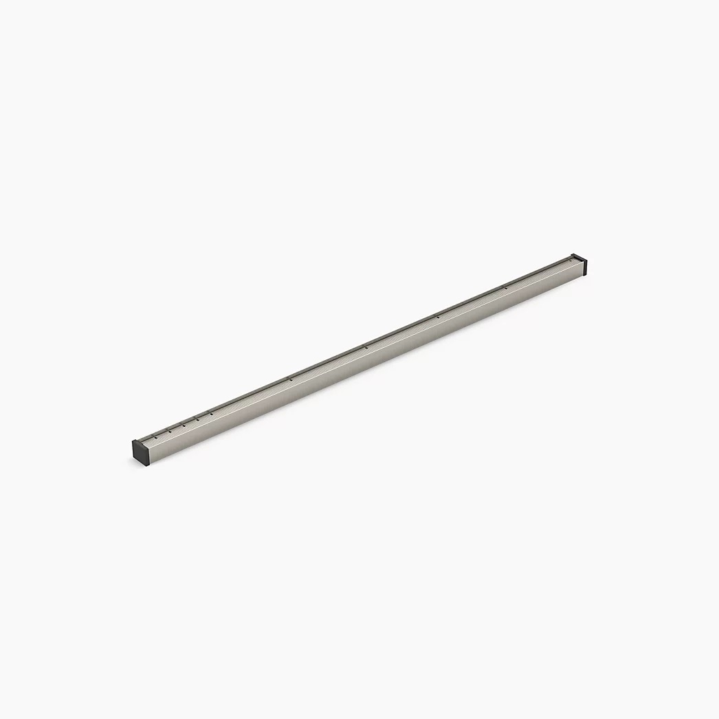 KOHLER 1-1/4" x 36" linear drain grate with tile-in panel - Anodized Brushed Nickel