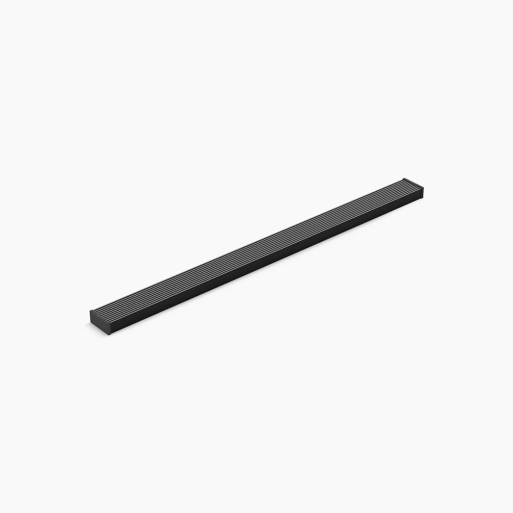 KOHLER 2-1/2" x 36" linear drain grate with lattice pattern - Matte Black