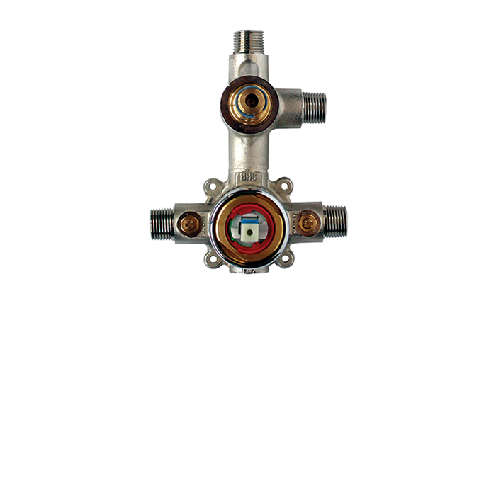 CaBano Pressure balance shower valve with push button diverter