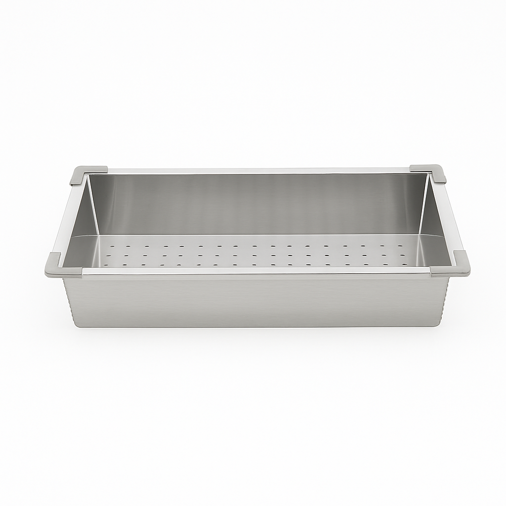 BOSCO CANADA Stainless Steel  Kitchen Sink Colander - Stainless Steel